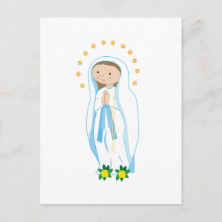 Postal Nuestra señora de Lourdes