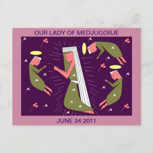 POSTAL NUESTRA SEÑORA DE MEDJUGORJE 24 DE JUNIO DE 2011