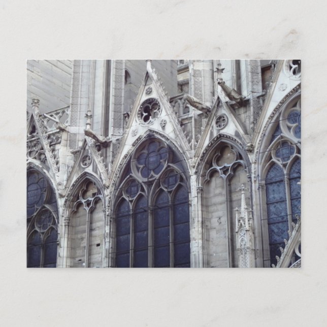 Postal Nuestra Señora de París, con las butacas voladoras (Anverso)