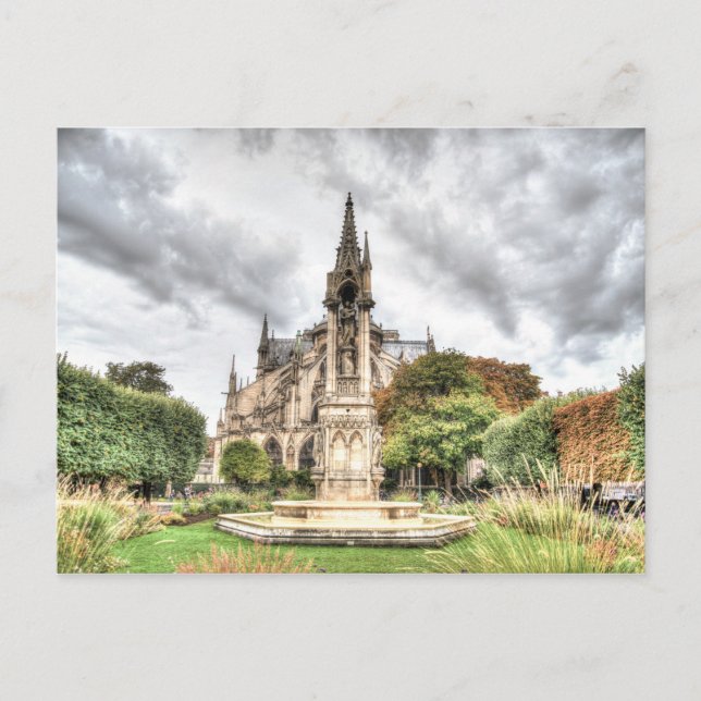 Postal Nuestra Señora de París Notre Dame de París (Anverso)