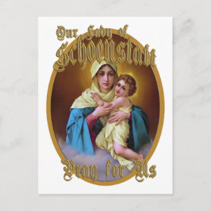 POSTAL NUESTRA SEÑORA DE SCHOENSTATT REZA POR NOSOTROS