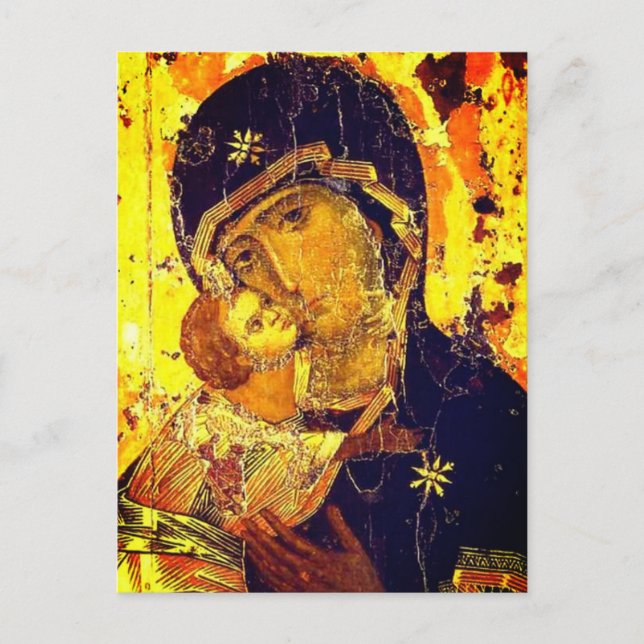 Postal Nuestra Señora de Vladimir (Anverso)