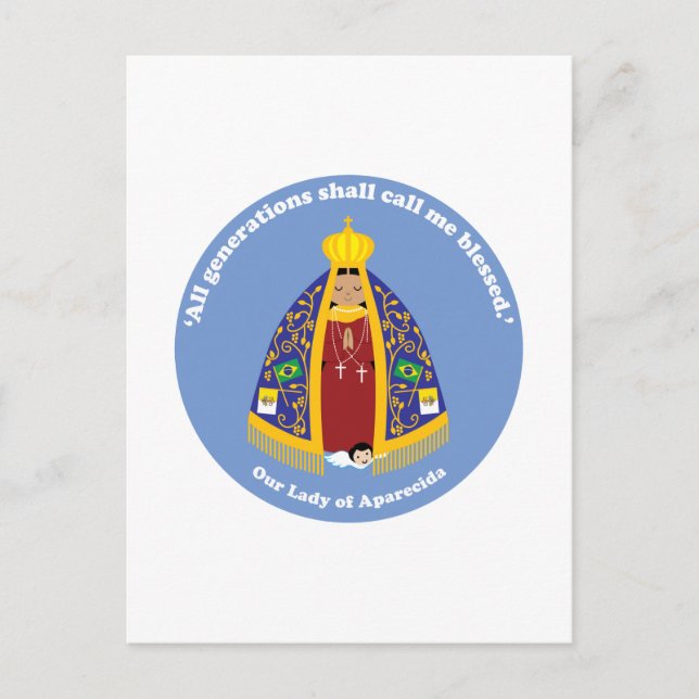 Postal Nuestra Señora del Aparecida (Anverso)