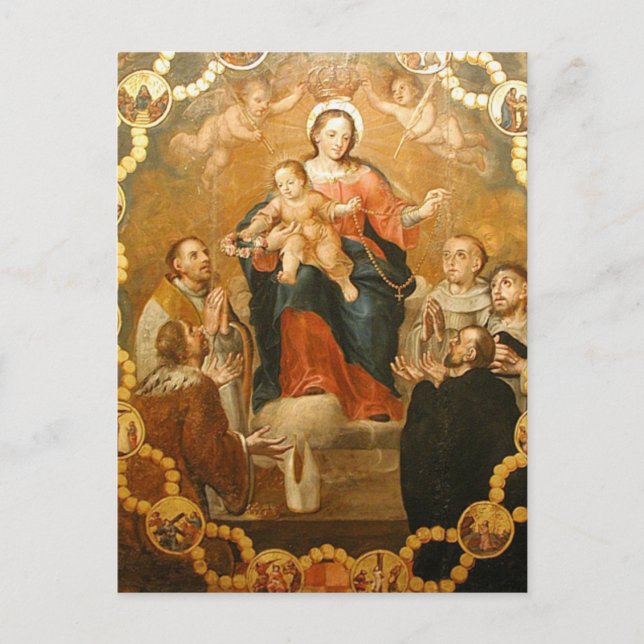 POSTAL NUESTRA SEÑORA DEL ROSARIO (Anverso)