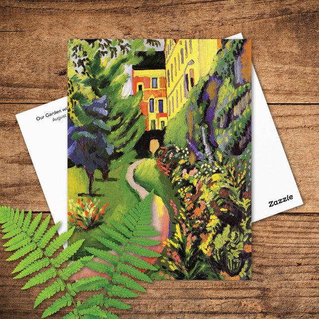 Postal Nuestras Camas de Flor Jardín Agosto Macke (Subido por el creador)