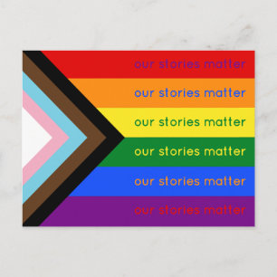 Postal Nuestras Historias Importan Orgullo Gay Intersecci