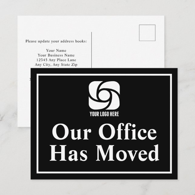 Postal Nuestras Oficinas Se Han Mudado Logo Empresarial B (Anverso / Reverso)