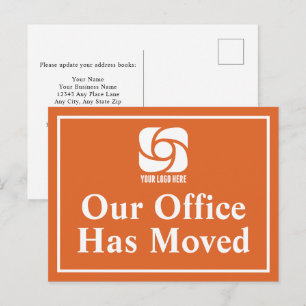 Postal Nuestras Oficinas Se Han Mudado Logo Empresarial N