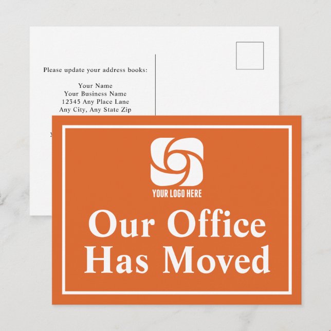 Postal Nuestras Oficinas Se Han Mudado Logo Empresarial N (Anverso / Reverso)