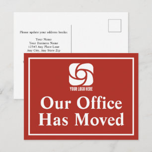 Postal Nuestras Oficinas Se Han Mudado Logo Empresarial R