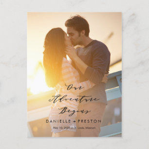 Postal Nuestro Aventura EDITABLE COLOR Ahorra La Fecha