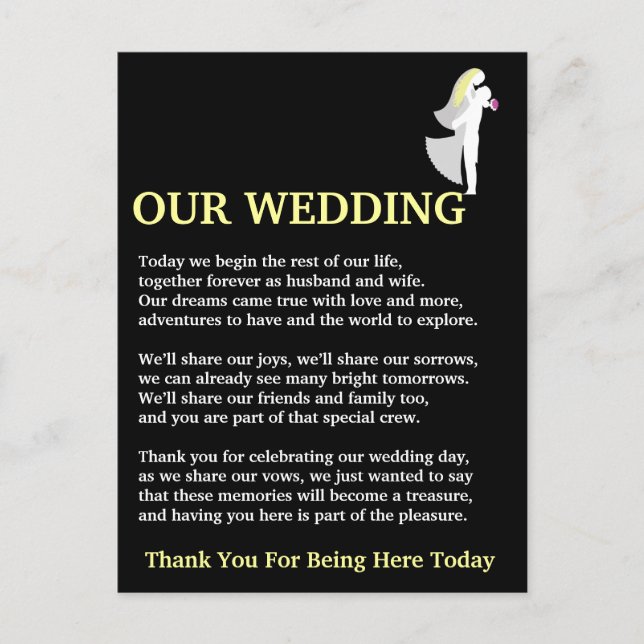 Postal Nuestro Boda (Anverso)