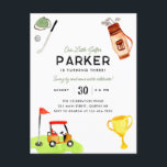 Postal Nuestro Little Golfer Club Bag Cart Kids Golf Cump<br><div class="desc">Invitación de cumpleaños a nuestros pequeños golfistas Club Bag Cart Kids Golf</div>