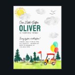 Postal Nuestro Pequeño Carrito De Golf Swing By Kids Golf<br><div class="desc">Nuestro Pequeño Carrito De Golf Swing By Kids Golf Birthday Invitación</div>