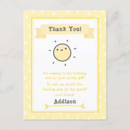 Postal Nuestro Pequeño Sol Feliz Cumpleaños Gracias Niños