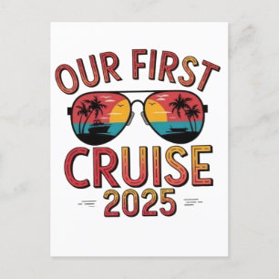 Postal Nuestro Primer Crucero Coincidencia de Viaje de Ve