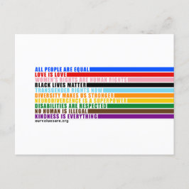 Postal Nuestros valores son