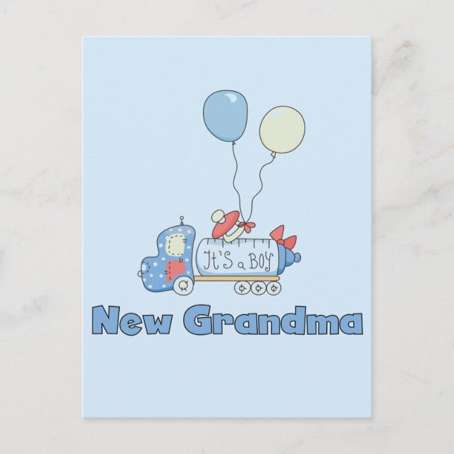 Postal Nueva Abuela de Boy Camisetas y Regalos (Anverso)