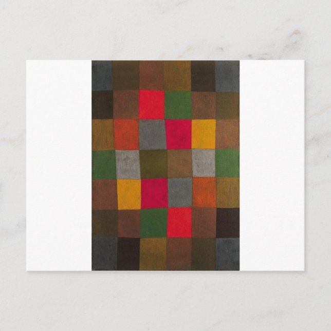 Postal Nueva armonía de Paul Klee (Anverso)