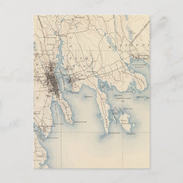 Postal Nueva Bedford, Massachusetts (Anverso)