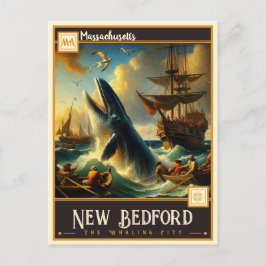 Postal Nueva Bedford, Massachusetts | Vintage