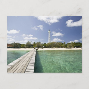 Postal Nueva Caledonia, islote Amedee. Muelle del islote 