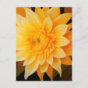 Postal Nueva Dahlia Amarilla BOHO