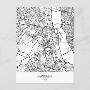 Postal Nueva Delhi minimalista India