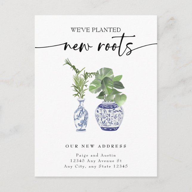 Postal Nueva dirección de casa (Anverso)