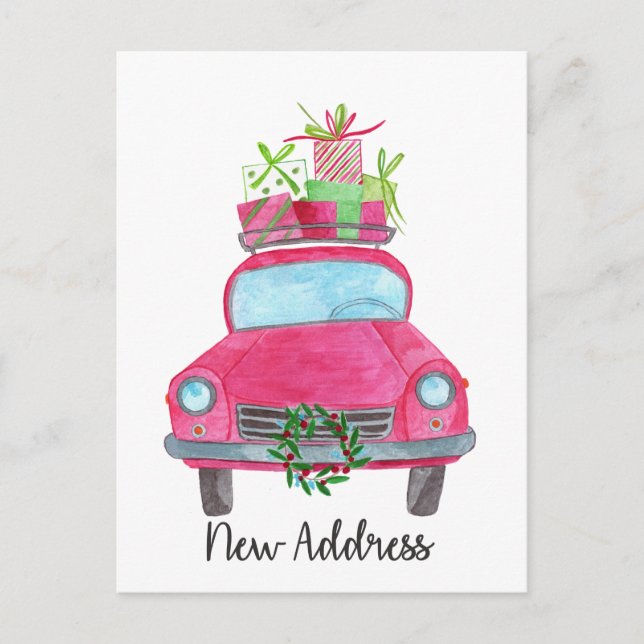 Postal Nueva dirección Navidades clásicos (Anverso)