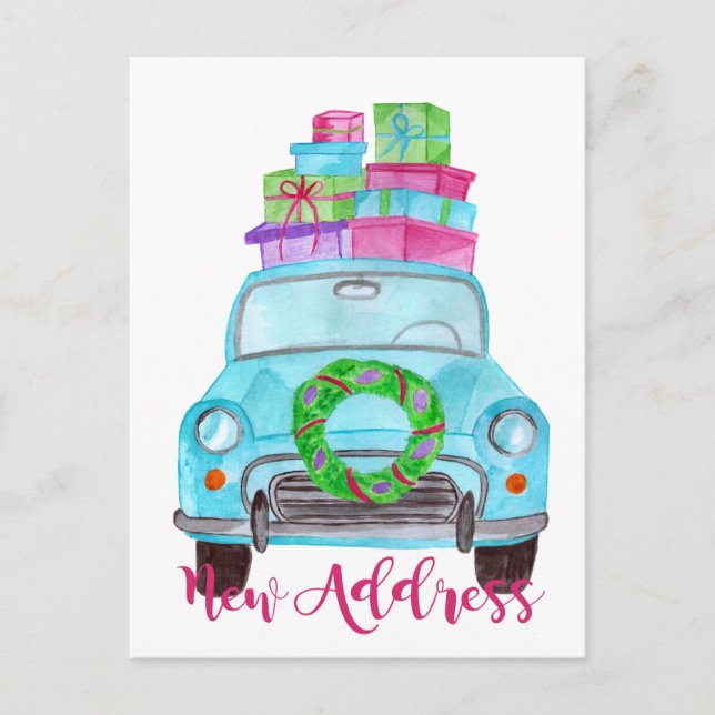 Postal Nueva dirección Navidades clásicos (Anverso)