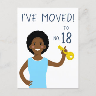 Postal Nueva dirección personalizada