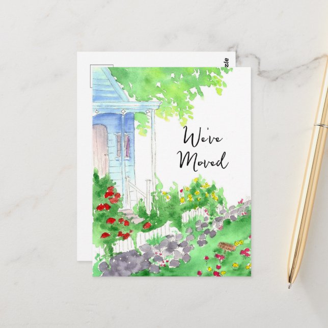 Postal Nueva Dirección Que Hemos Movido Casa De Campo (Anverso/Reverso In Situ)