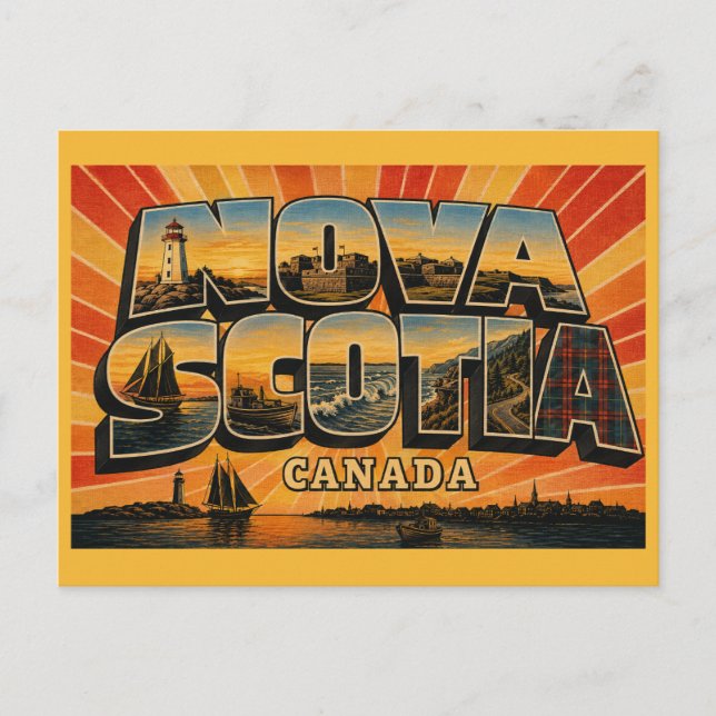 Postal Nueva Escocia Canadá Provincia Marítima (Anverso)