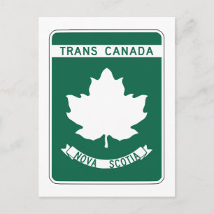 Postal Nueva Escocia, Rótulo de la autopista Trans-Canada