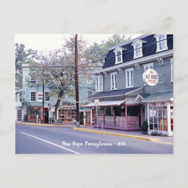 Postal Nueva esperanza, Pennsylvania 1970 The Nut House F (Anverso)