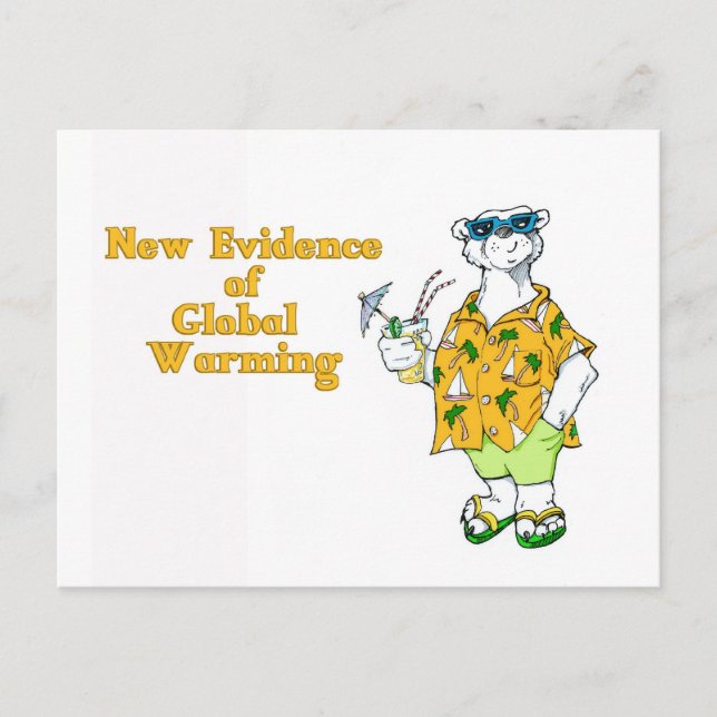 Postal Nueva evidencia del calentamiento global (Anverso)