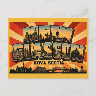 Postal Nueva Glasgow Nueva Escocia Pueblo Industrial