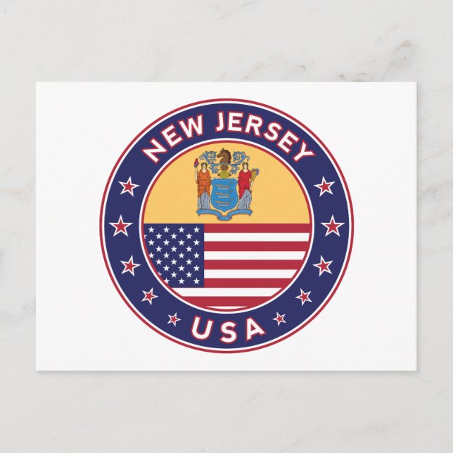 Postal Nueva Jersey (Anverso)