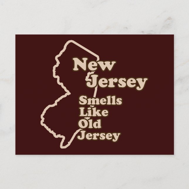 Postal Nueva Jersey Huele Como El Viejo Jersey (Anverso)