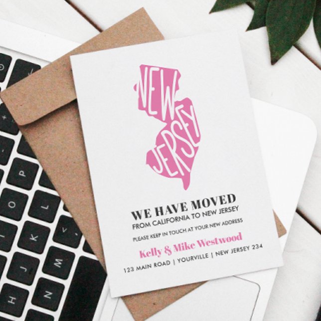 Postal NUEVA JERSEY Nos hemos mudado Nueva dirección Nuev (Subido por el creador)