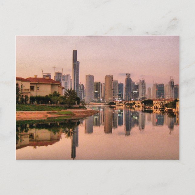 Postal Nueva línea aérea de Dubái (Anverso)