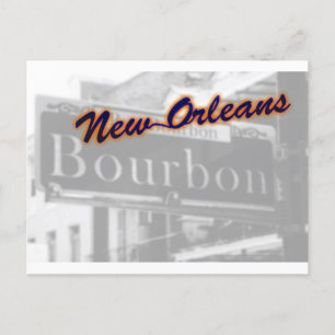 Postal Nueva Orleans Bourbon Street French Quarter Travel