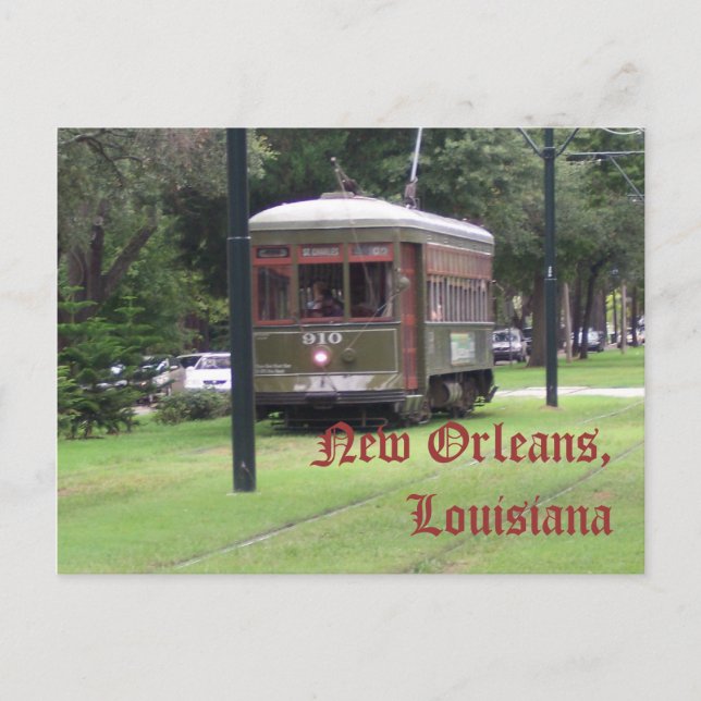 Postal Nueva Orleans, calle Louisiana (Anverso)