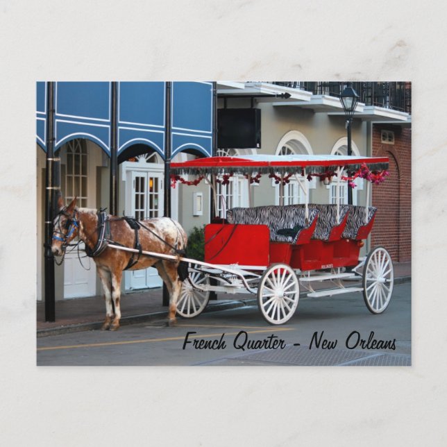Postal Nueva Orleans Carriage Ride (Anverso)