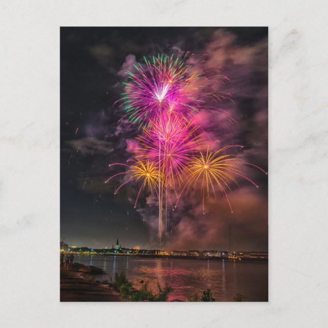 Postal Nueva Orleans cuarto en el río Postcard (Anverso)