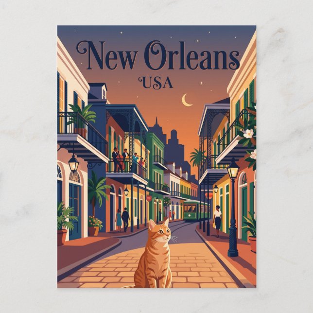 Postal Nueva Orleans EE. UU. (Anverso)