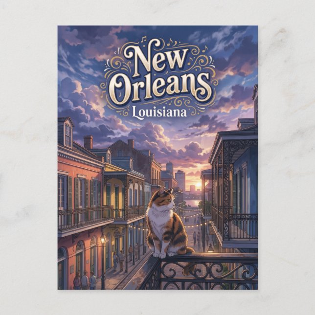 Postal Nueva Orleans EE. UU. (Anverso)