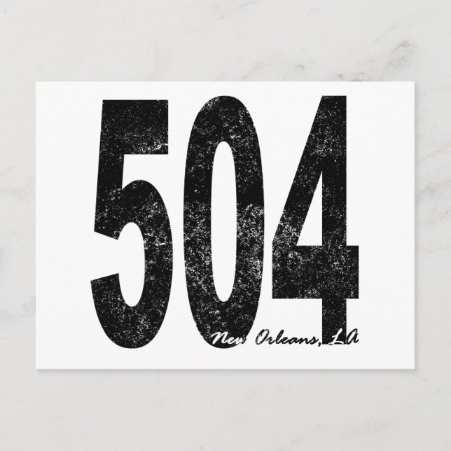 Postal Nueva Orleans en problemas 504 (Anverso)