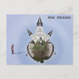 Postal Nueva Orleans Foto Panorama Única de Jackson Squar